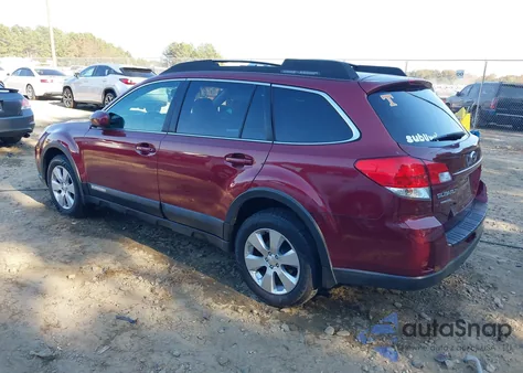 2011 Subaru Outback 2.5I Premium z USA, uszkodzony, nr VIN 4S4BRCGC6B3375128